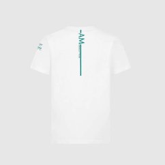 Aston Martin F1 Team dětské fanouškovské tričko GRAPHIC bílé
