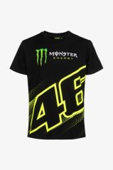 Tričko VR46 Valentino Rossi - Monster Energy černé
