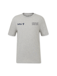 Dětské tričko Max Verstappen - Red Bull Racing F1 HELMET šedé