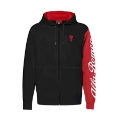Alfa Romeo mikina na zip s logem AR černá