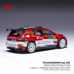 Model IXO Škoda Fabia Rally2 2024 N.26 C. Ingram - Rally Monte Carlo 1:43