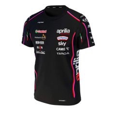Týmové tričko Aprilia Racing s logy sponzorů