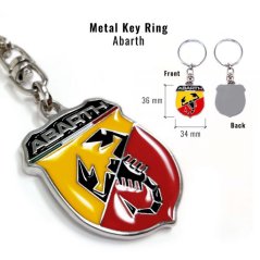 Abarth klíčenka BADGE kovová