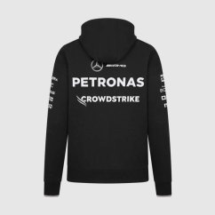 Týmová mikina s kapucí Mercedes AMG F1 černá