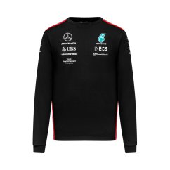 Mercedes AMG Petronas F1 týmové triko dlouhý rukáv AMG černé