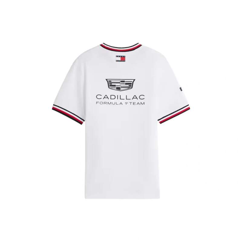Bílé tričko Cadillac F1 x Tommy Hilfiger - týmová edice