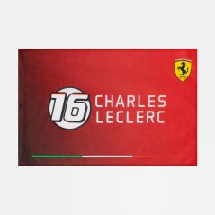 Scuderia Ferrari F1 vlajka Charles Leclerc SF červená