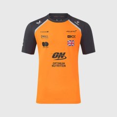 Tímové tričko McLaren F1 s logami sponzorov - Lando Norris oranžové