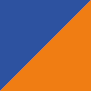 Marine blue / Fluorescent orange