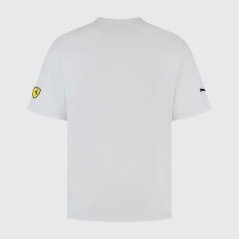 Volnočasové tričko Scuderia Ferrari F1 s motivom SF šedé