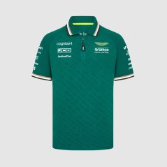 Týmová polokošile Aston Martin F1 Team 2024 zelená