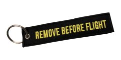 Přívěsek na klíče "Remove before flight"