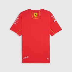 Tímové tričko Charles Leclerc - Scuderia Ferrari F1 2024 červené
