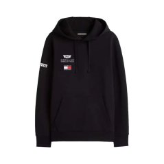 Černá mikina s kapucí Cadillac F1 x Tommy Hilfiger - týmová edice